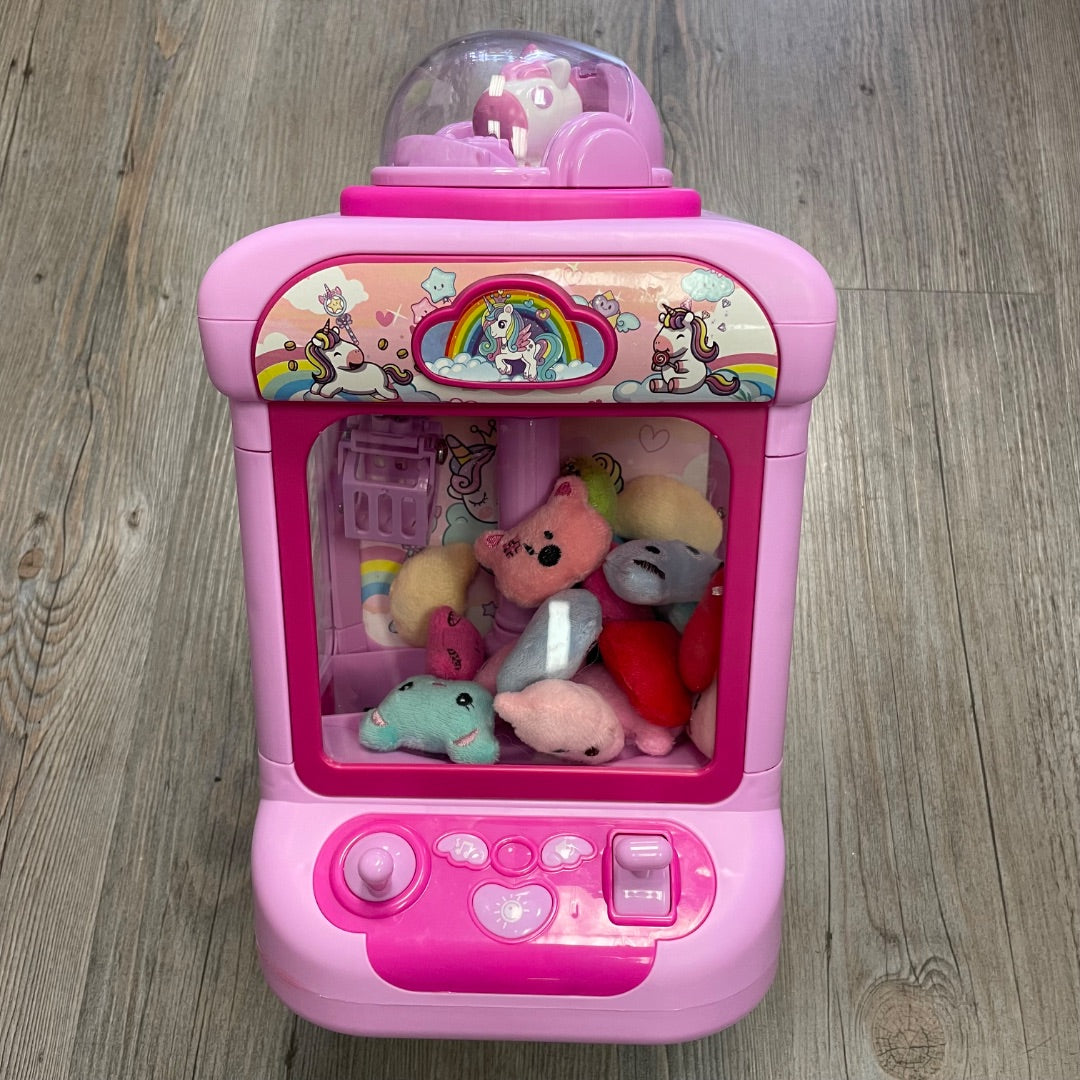 Multi Colour Mini Pink Unicorn Claw Vending Machine, Pre-owned