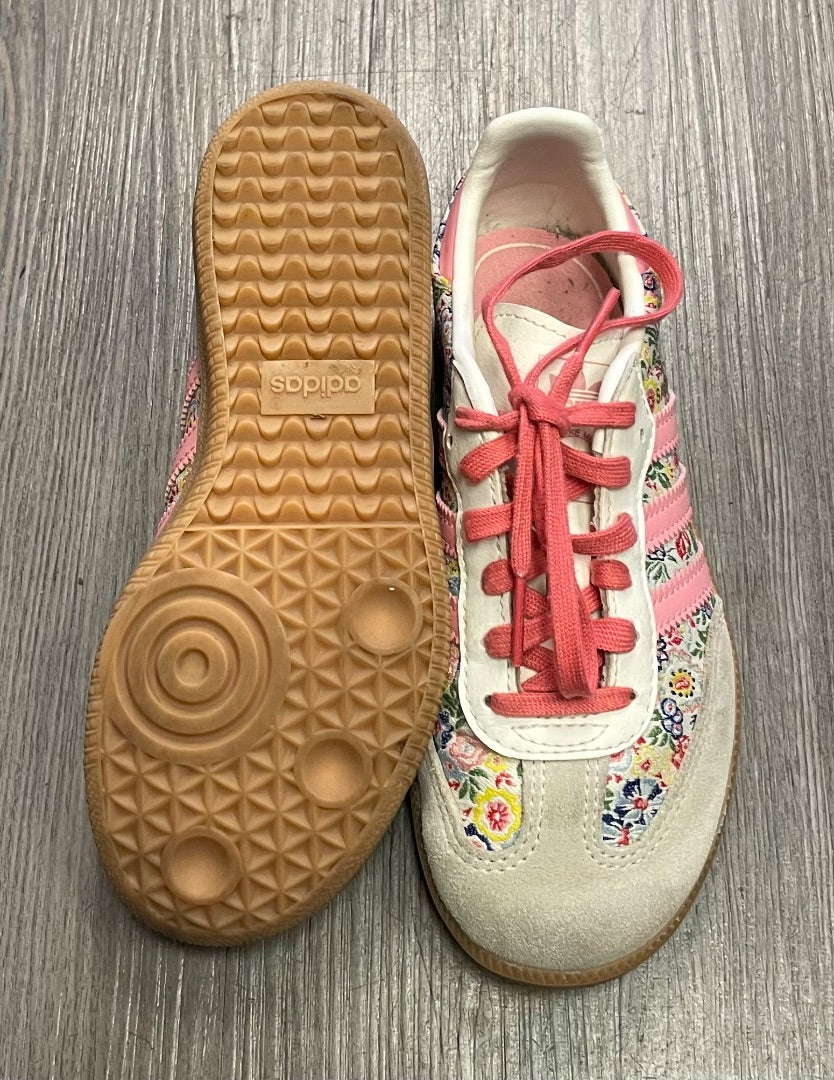 Floral Adidas Lace Up Sneaker, 13Y