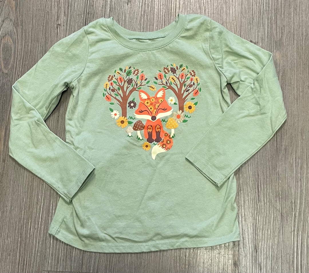 Green Childrens Place LS Tee, 4Y