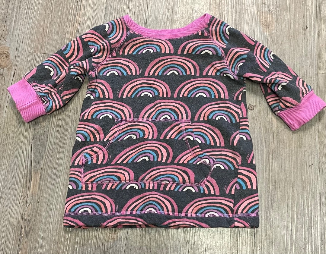Rainbow Hatley LS Dress, 3Y