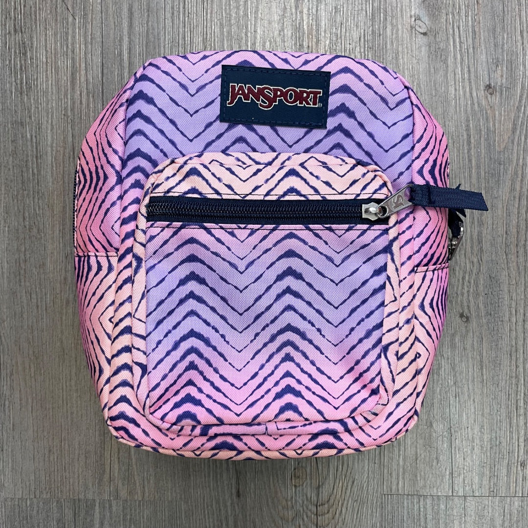 Purple ,Pink Jansport Lunch bag, Pre-owned