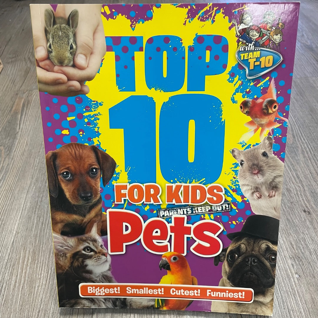 Multi Colour Top 10 Pets For Kids, Paperback