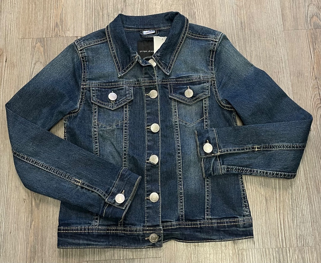 Navy Silver jeans Co. Jean jacket, 10-12Y