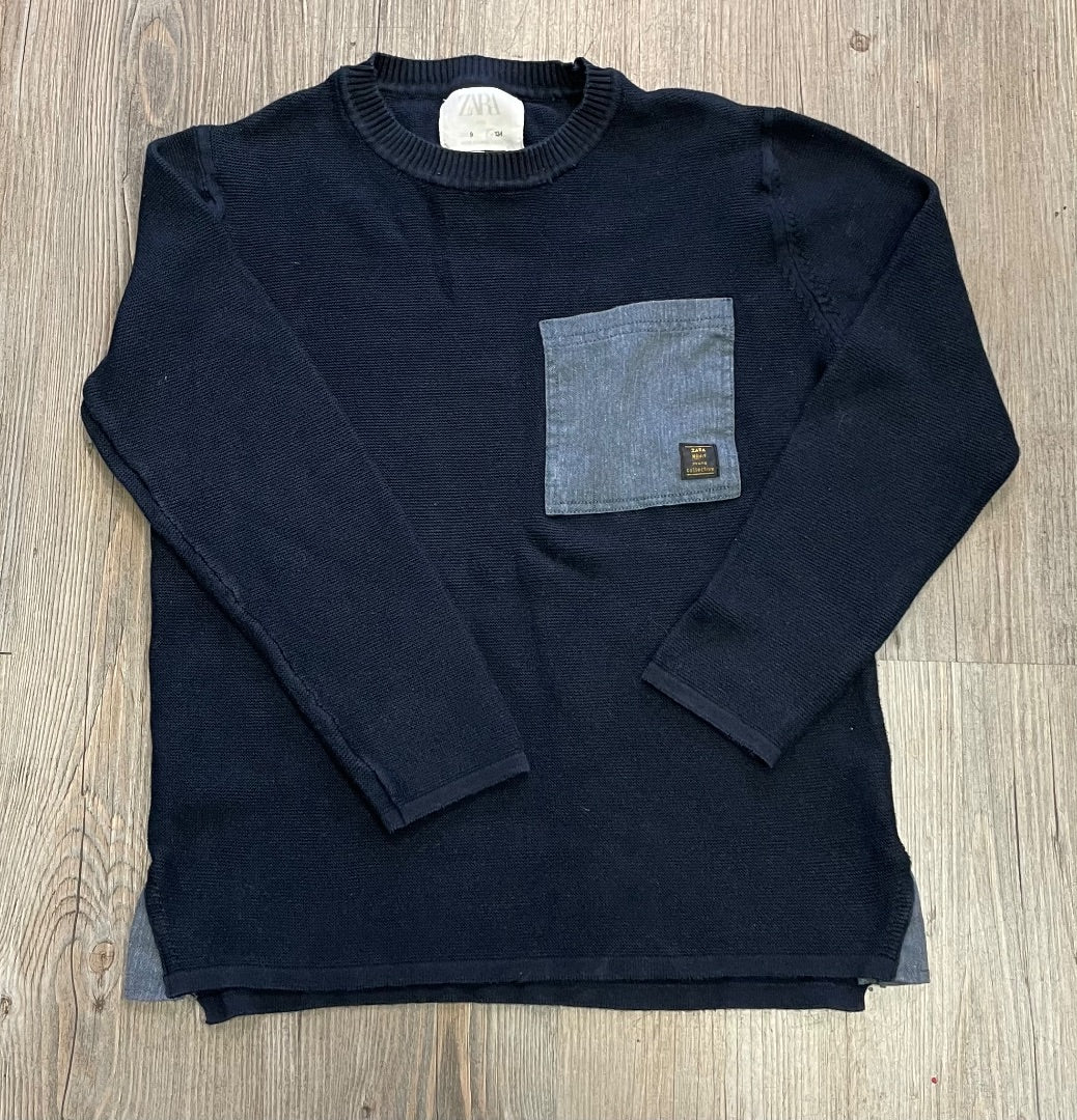 Navy Zara Knit Sweater, 9Y