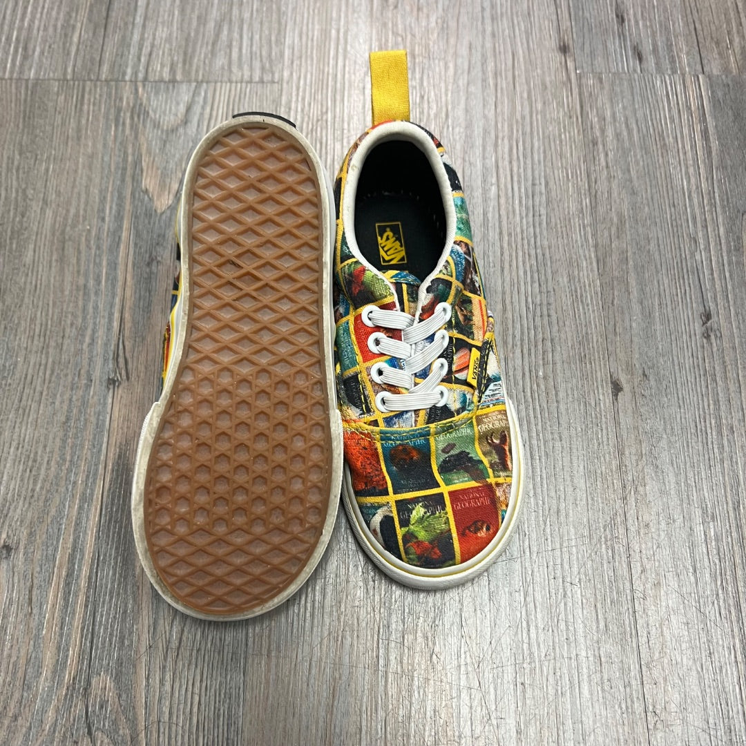 Nat Geo Pictures Vans Slip On Shoes, 9T