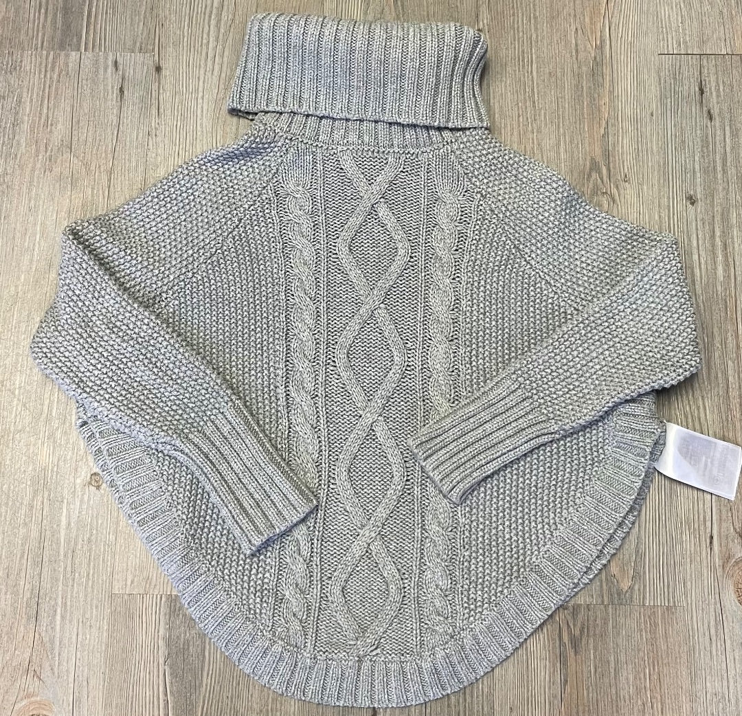 Grey Gap Knit Turtleneck Sweater, 6-7Y