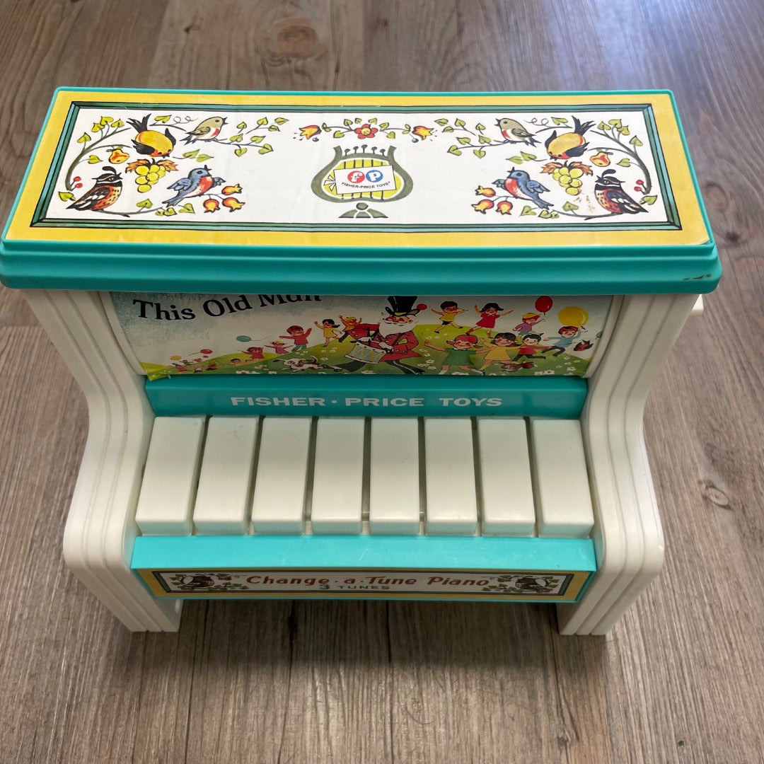 Multi Colour Fisher Price Change A Tune Paino, Pre-owned