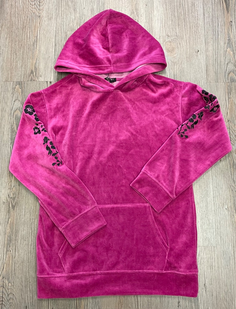 Hotpink Forever21 Pullover Velour hoodie, 11-12Y