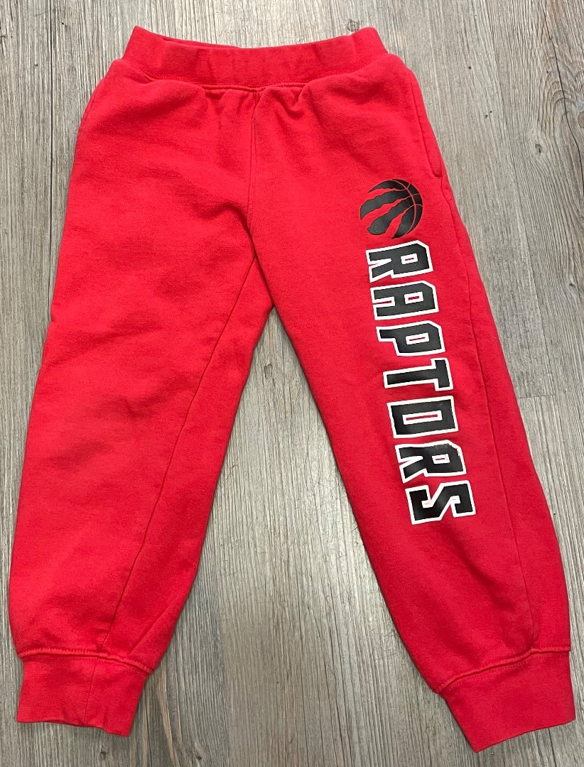 Red NBA Raptors Sweatpants, 6Y