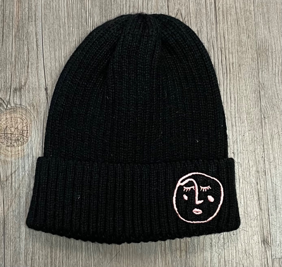Black F4A Chill Out Beanie, One Size