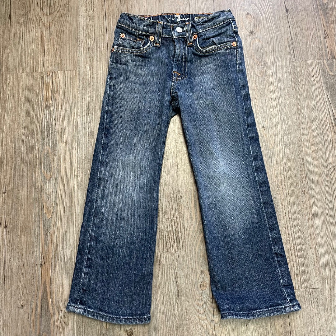 Blue 7For All Mankind Adjustable Waist Relaxed Jeans, 4Y