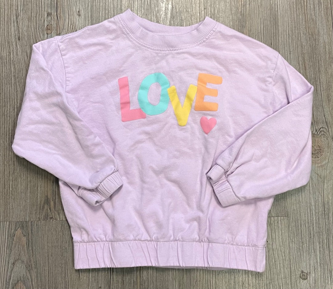 Lavender H&M Sweatshirt LS, 5-6Y
