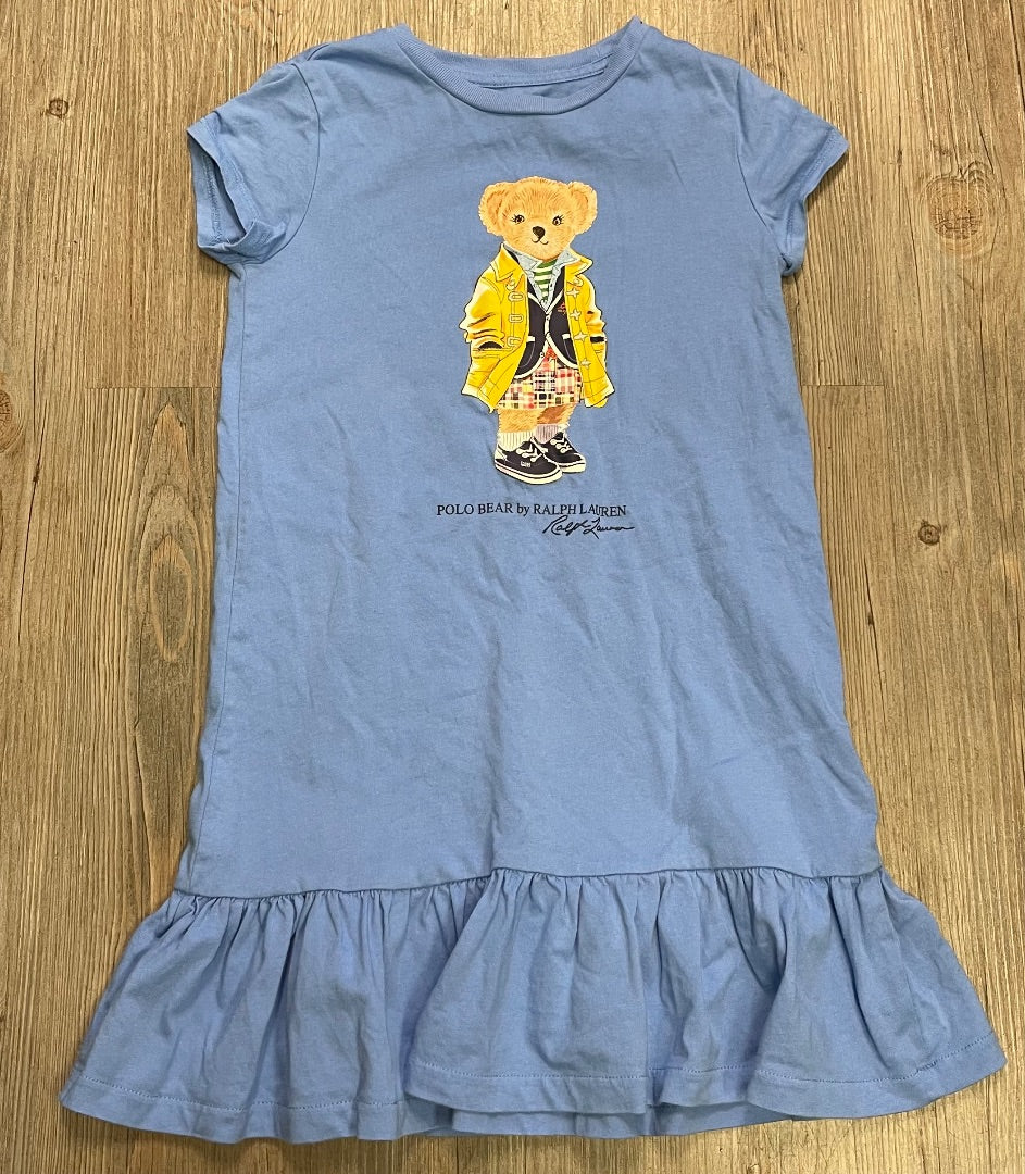 Blue Polo Ralph Lauren SSL Dress, 6Y