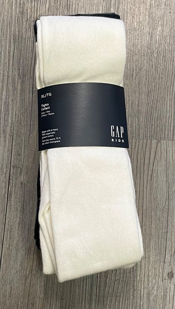 Black/White Gap Tights Set Of 2, 10-14Y