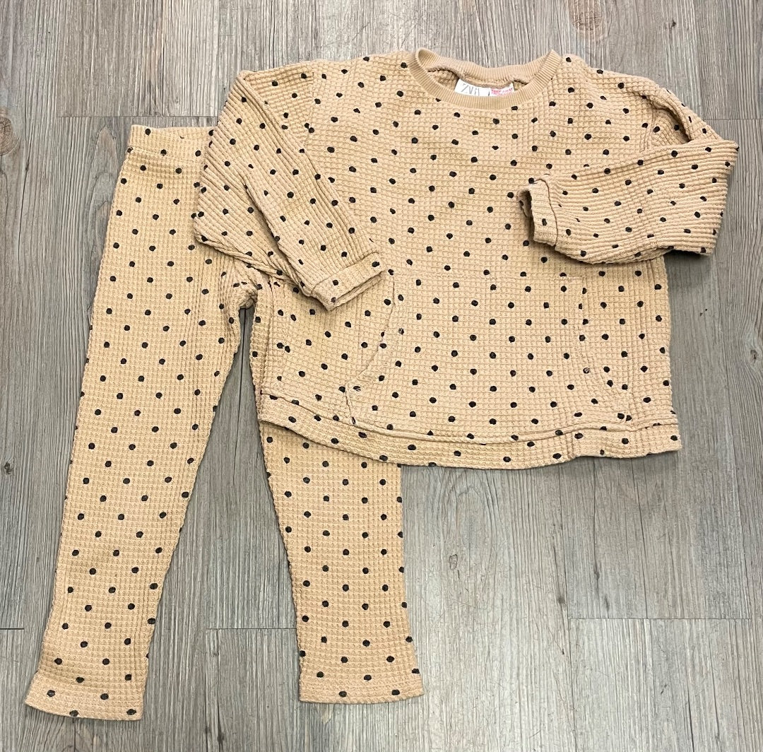 Brown Zara 2pc Clothing Set, 4-5Y