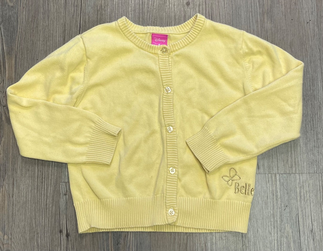 Yellow Disney Knit Belle Cardigan, 5Y