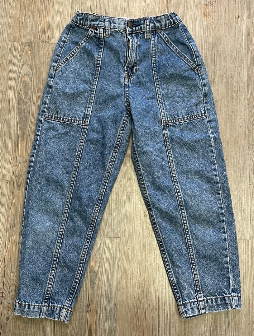 Denim Blue Gap Barrel Jean, 10Y