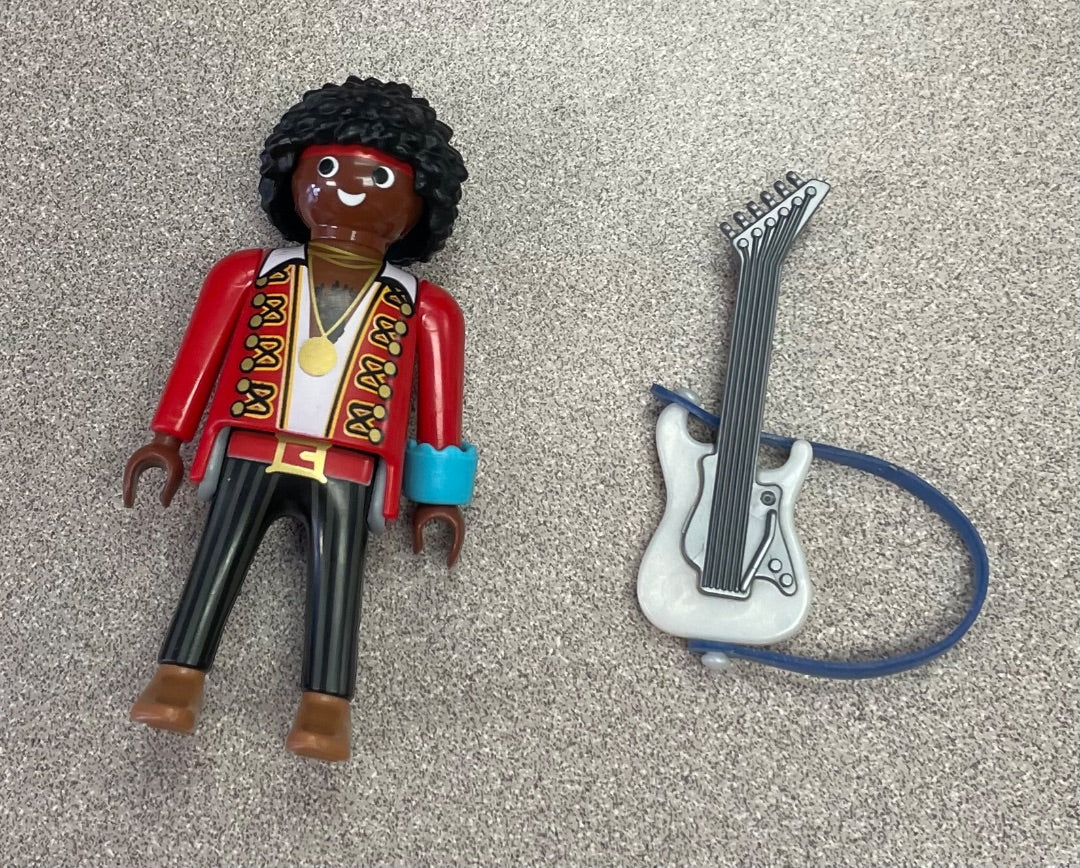 Red Playmobile Guitar Player