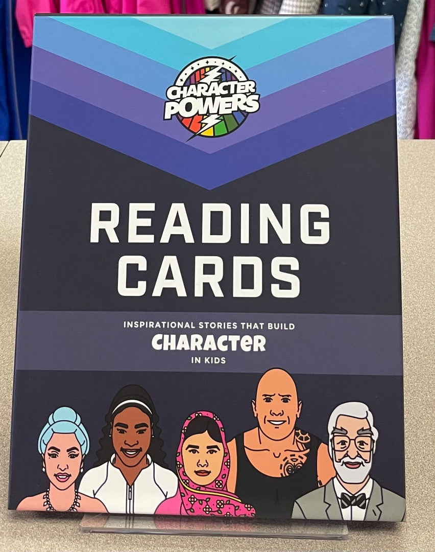 Blue Character Powers Inspirational Reading Character Cards, Complete