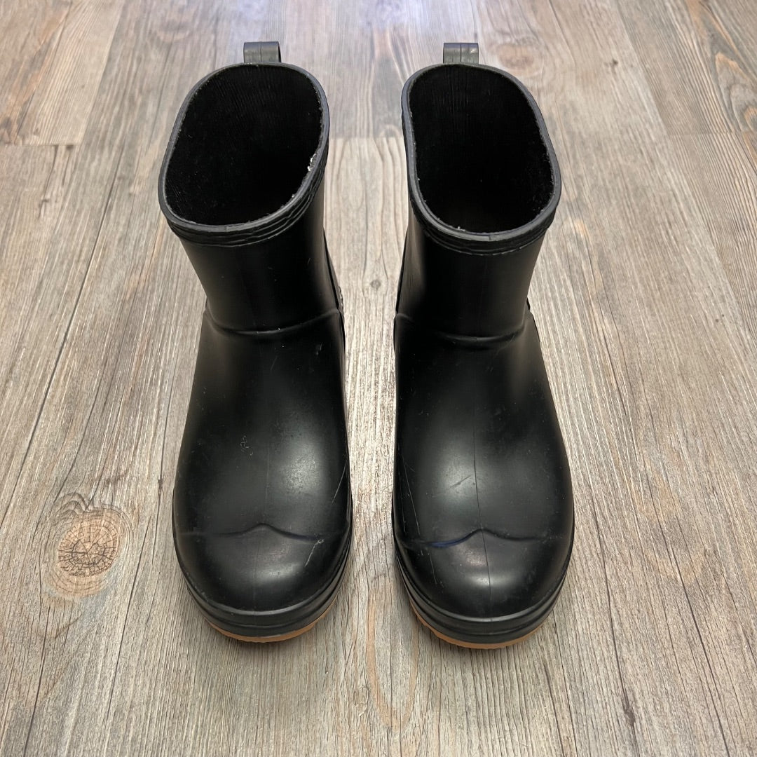 Black Samsraber Rain Boots, 4Y