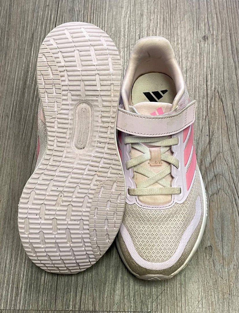 Lavender Adidas Velcro Shoes, 2Y