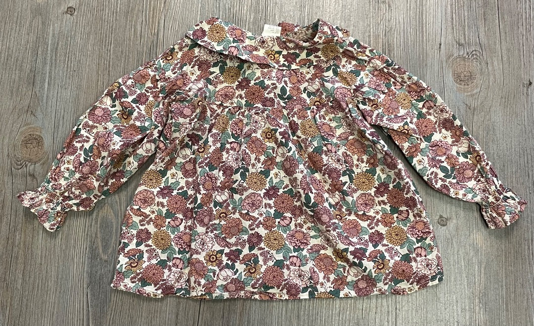 Floral H&M LS Shirt, 12-18M