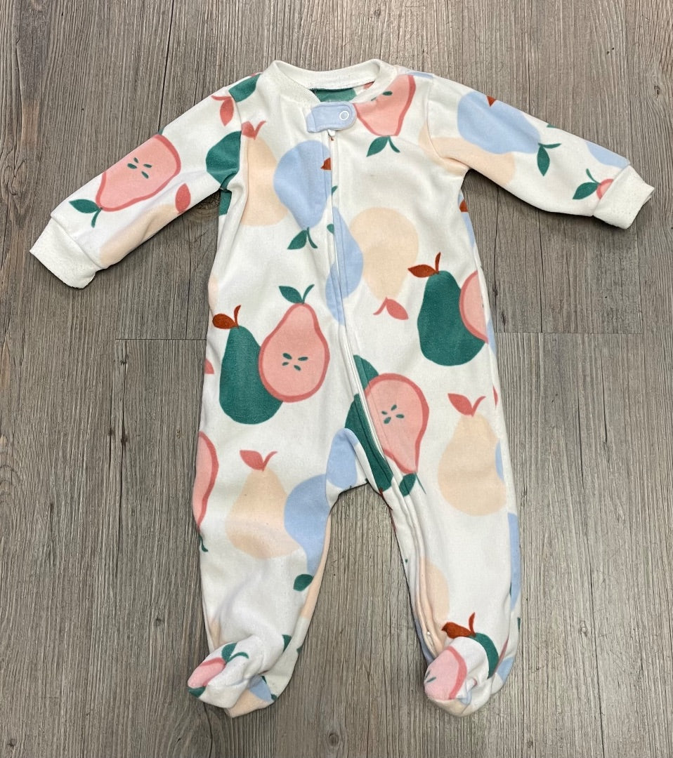 Multi Colour Carters Fleece Pj Onesie, 6M