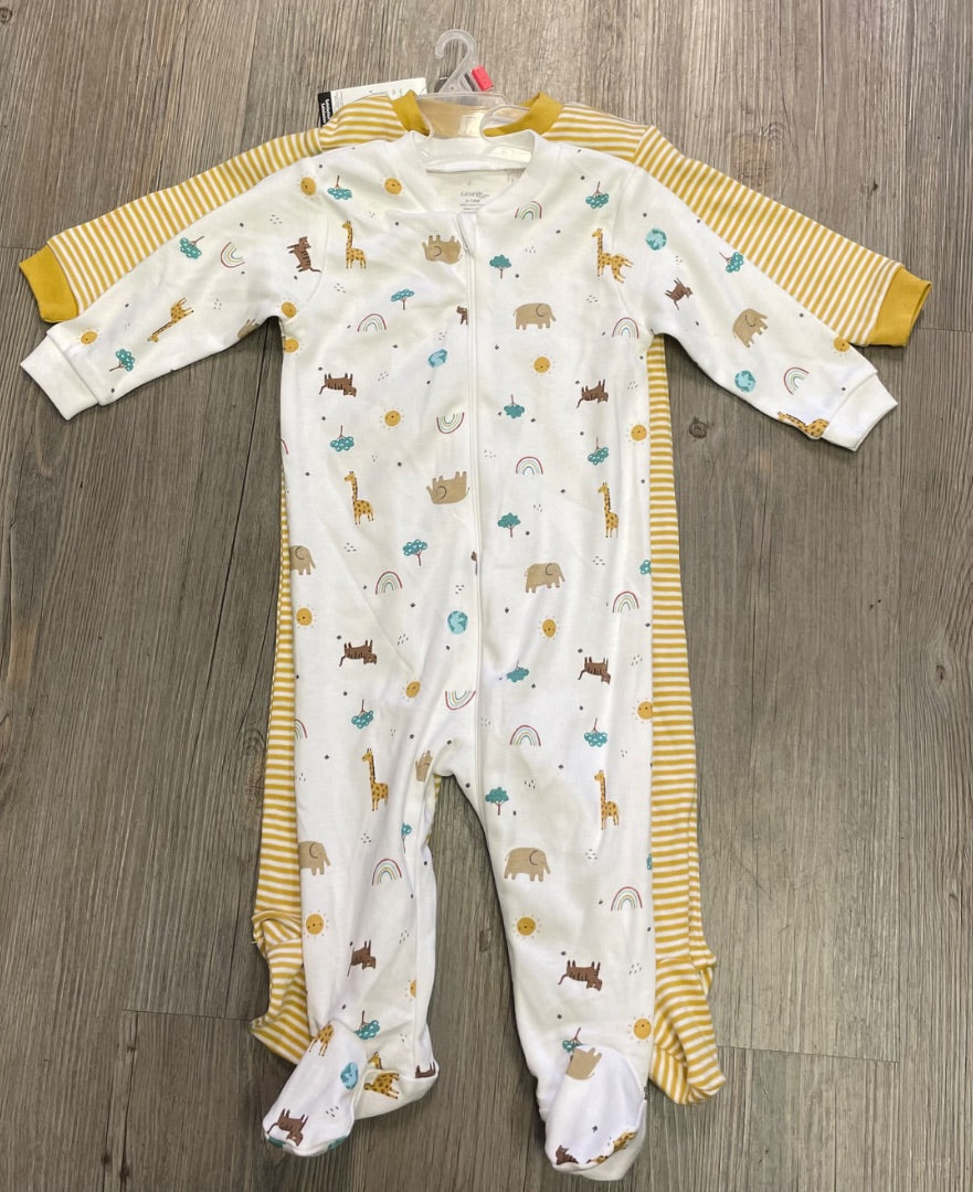 Multi Colour George Pj Onesie Set, 6-12M