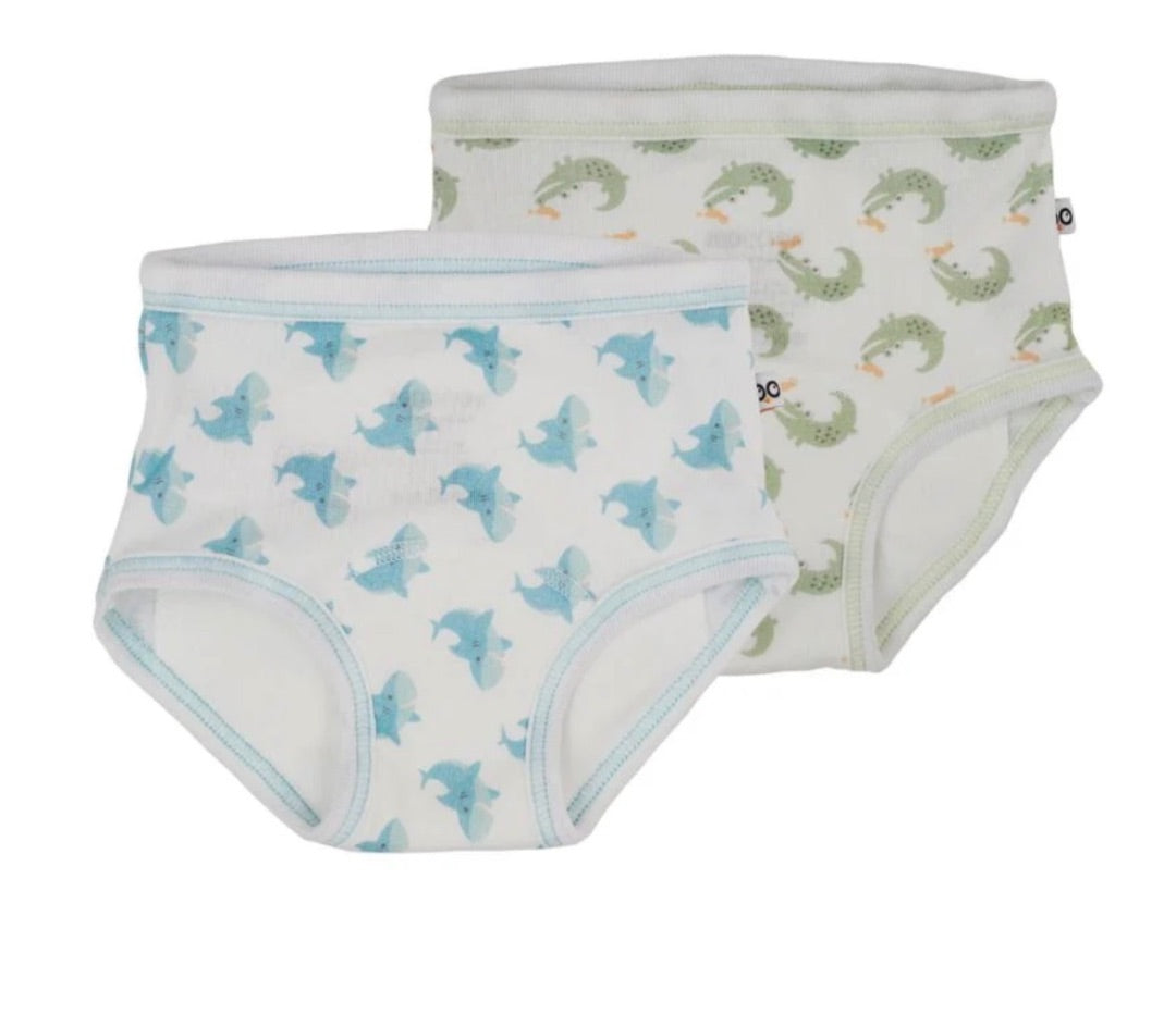 Sharks & Alligators Zoocchini 2 Cotton Training Pants, 2T-3T