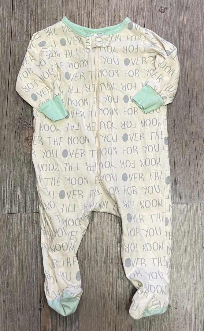 Grey Gerber Pj Onesie, 3-6M