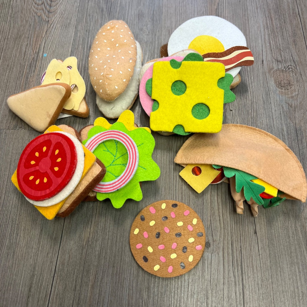 Multi Felt Play Food Set
