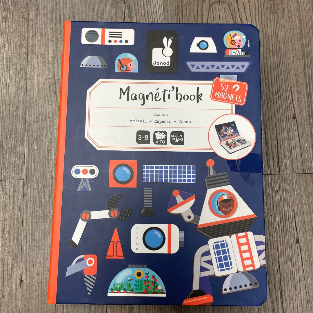 Multi Colour Janod Magneti' Book, 3-8Y
