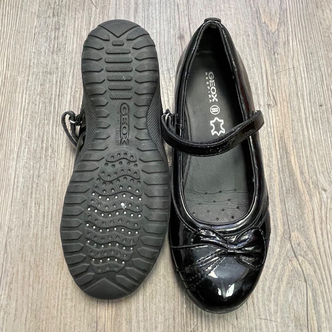 Black Geox Mary Jane Shoes, 3Y