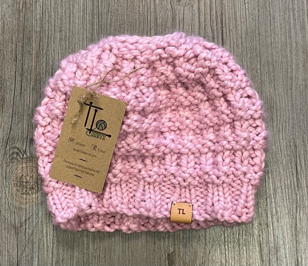 Pink TL KNitz Knit Hat