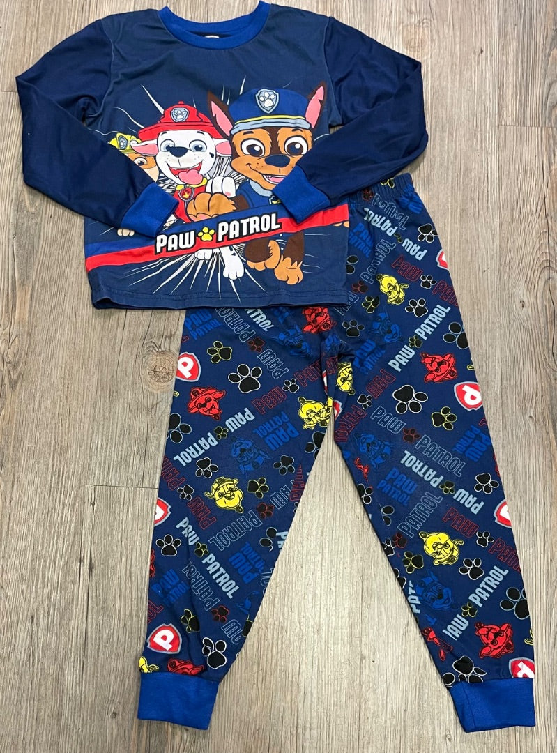 Blue Paw Patrol Paw Patrol Pj Set, 4-5Y