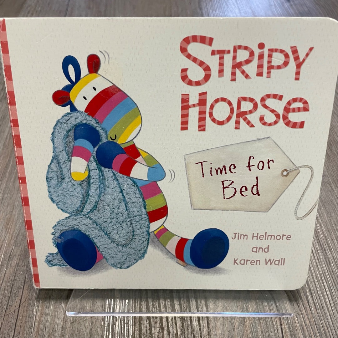 Multi Colour Stripy Horse, Boardbook