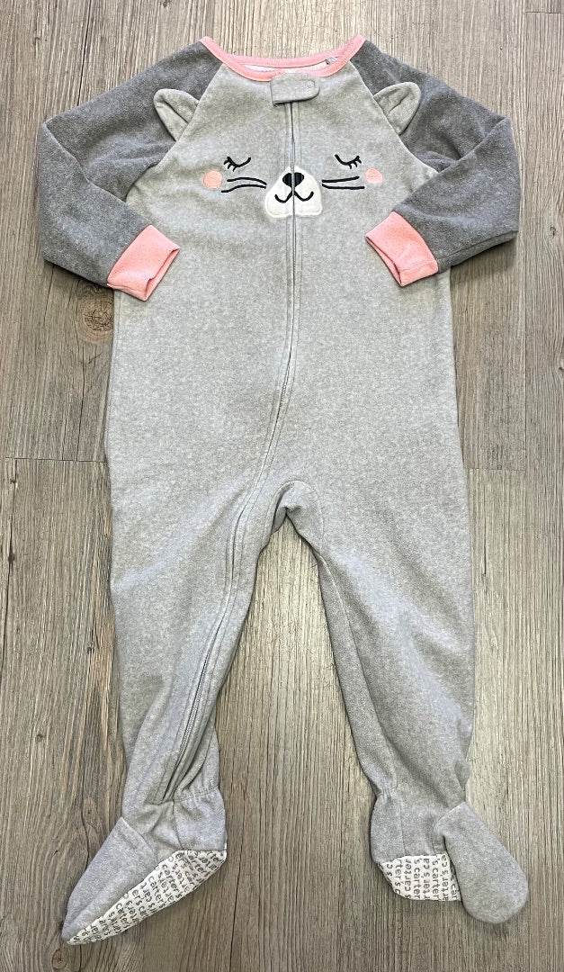 Grey Carters Pj Onesie, 2Y