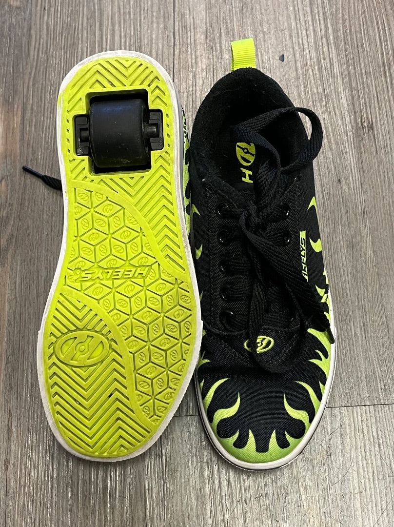 Black,Lime Heelys Heelys Shoes, 1Y