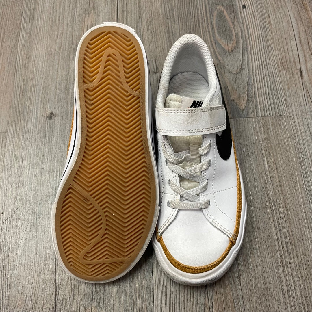 White Nike Velcro Shoes, 13Y
