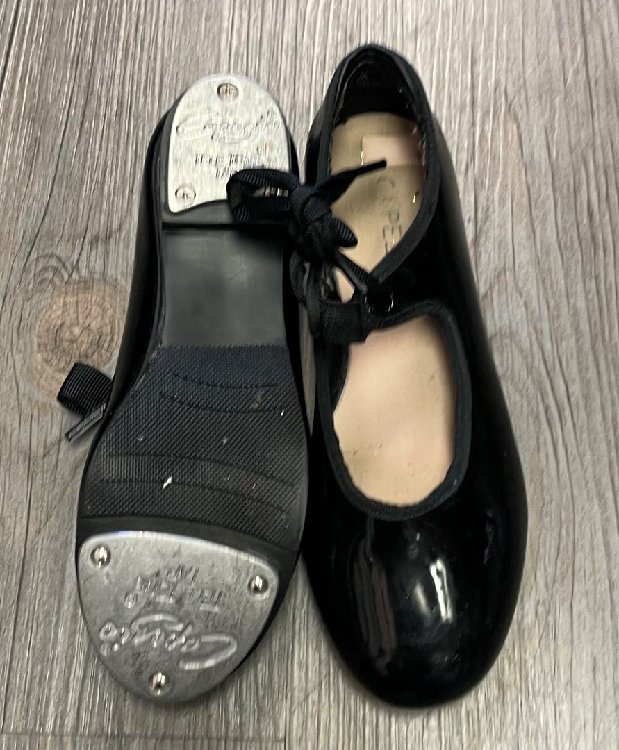 Black Capezio Tap Shoes, 13Y