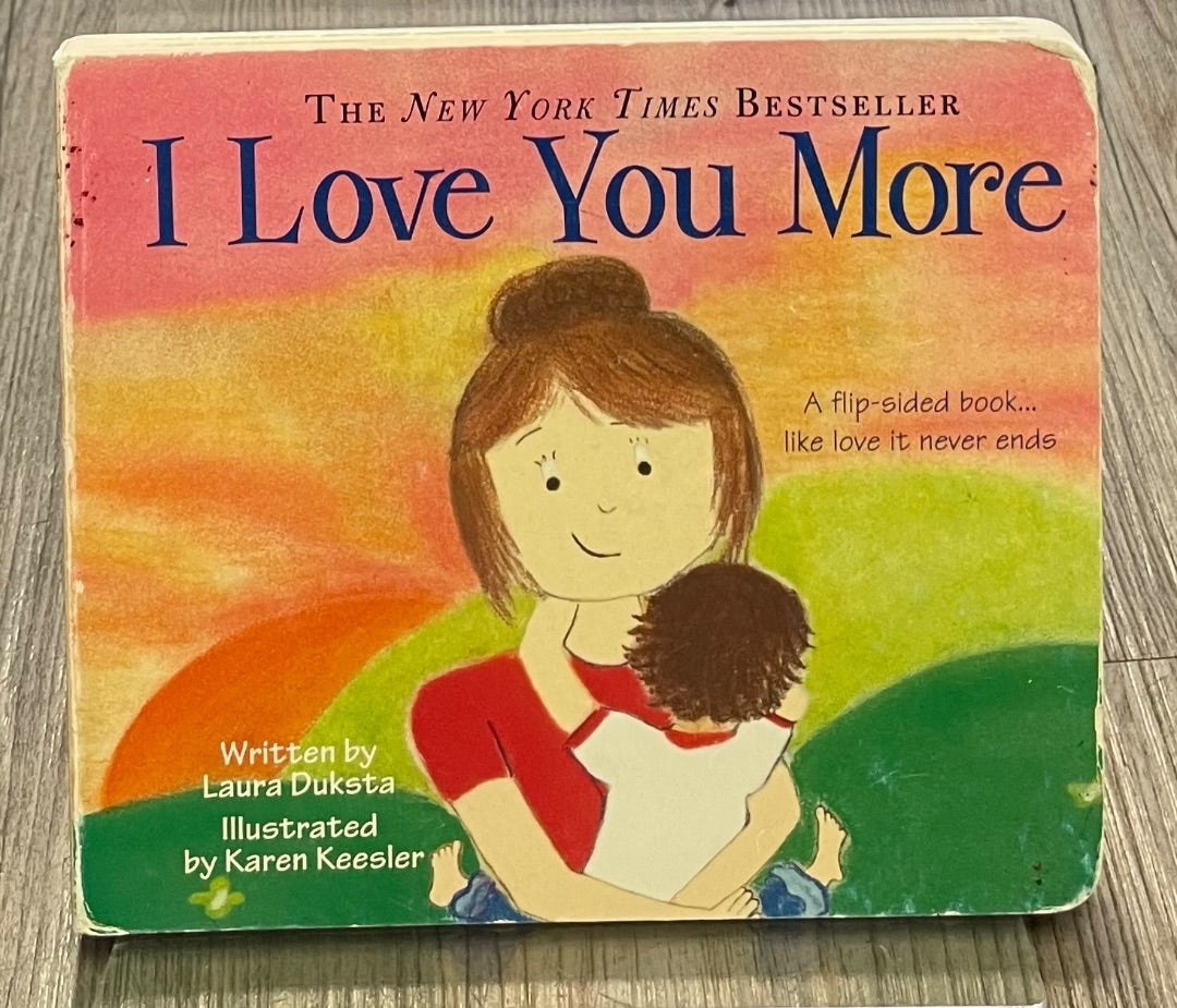 Multi Colour I Love You More, Boardbook
