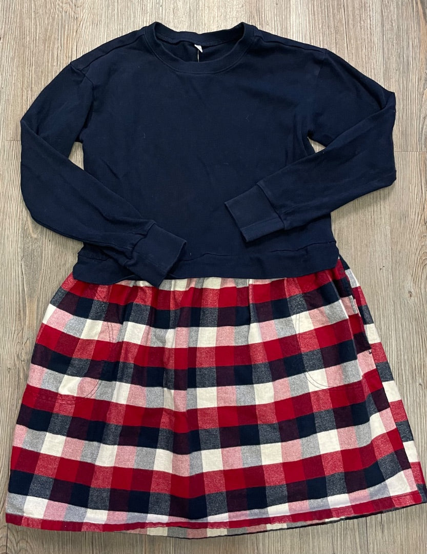 Multi Colour Long Sleeves Dress, 10-11Y