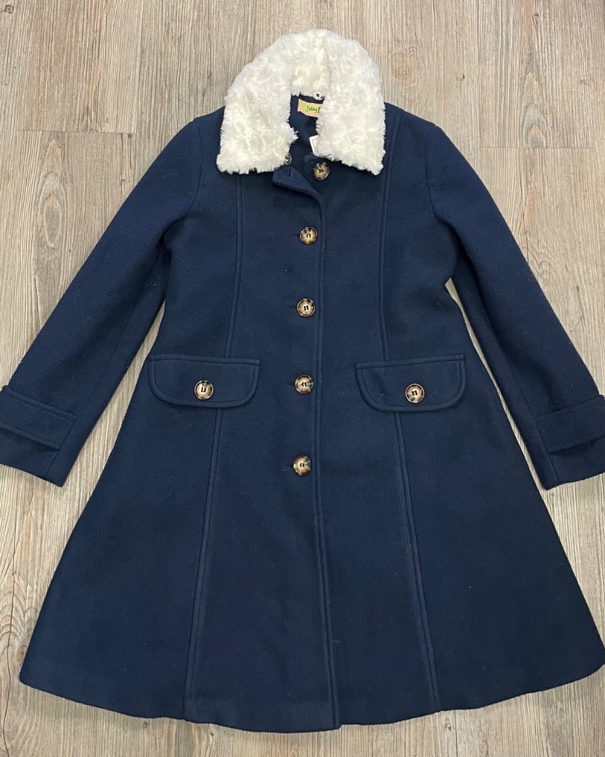 Navy Jessy Franz Dress Coat, 8Y