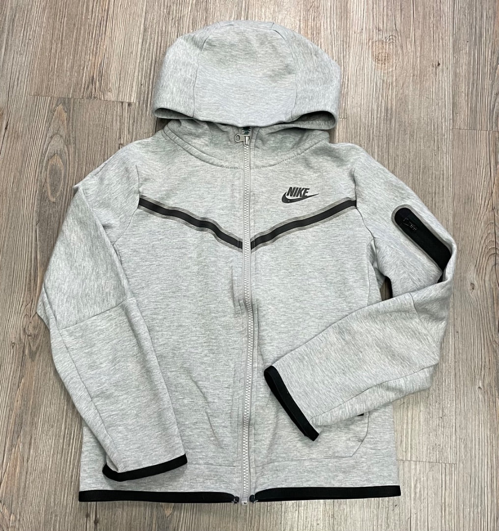 Grey Nike Zip Hoodie, 7-8Y