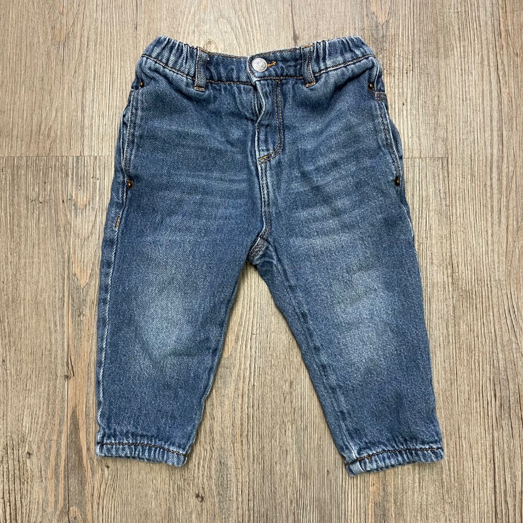 Blue Zara Lined Jeans, 12-18M