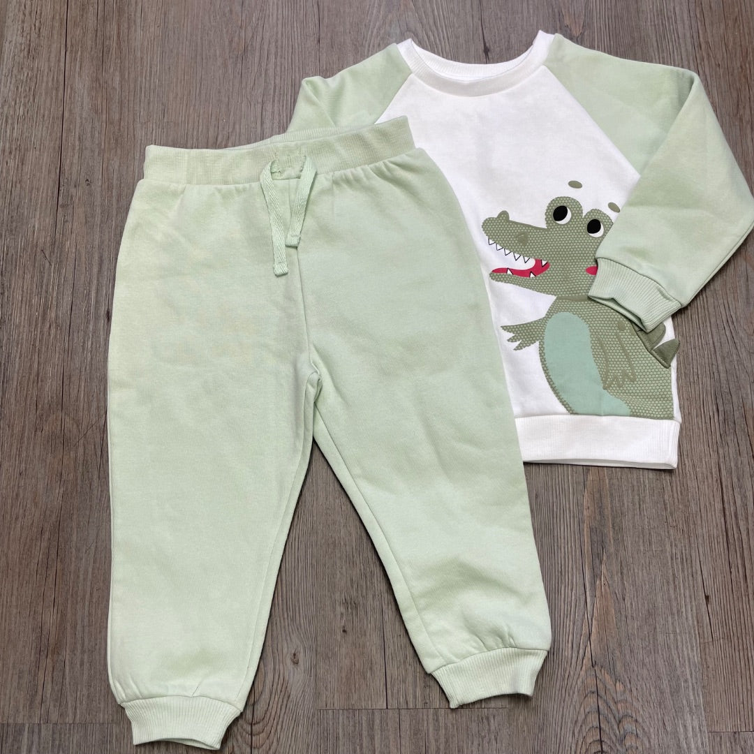 White Sage Primark NEW 2PC Sweat Set, 18-24M