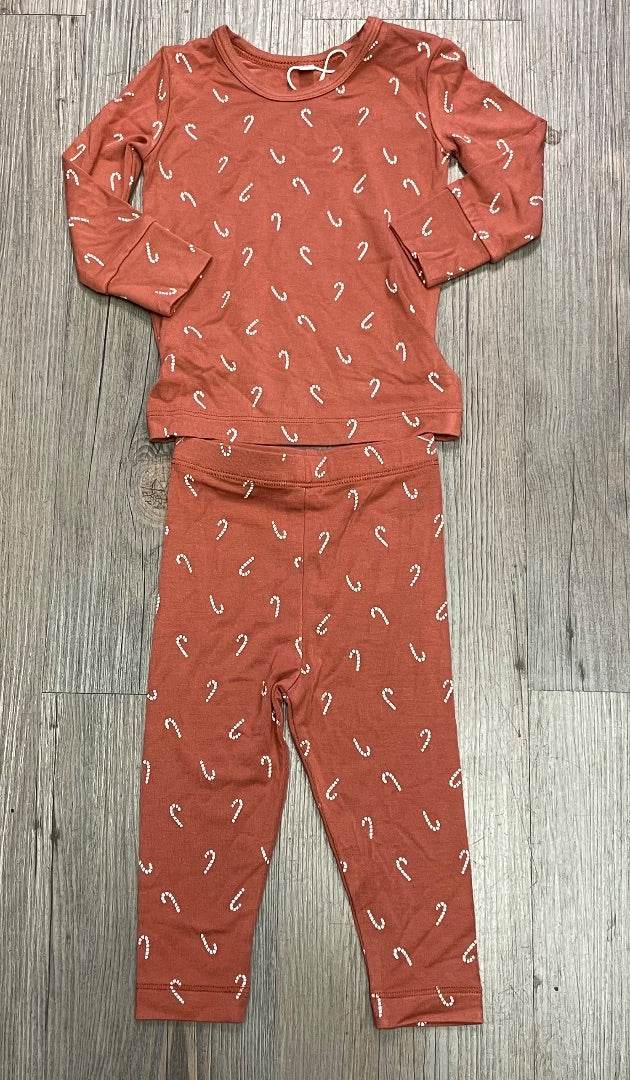 Candy Canes Quincy Mae Bamboo PJ Set, 3-6M