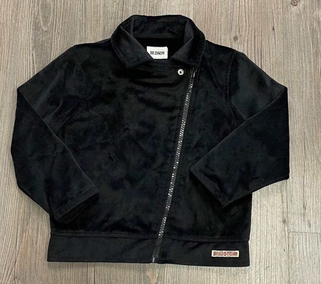 Black Hudson Velour Zip jacket, 2Y