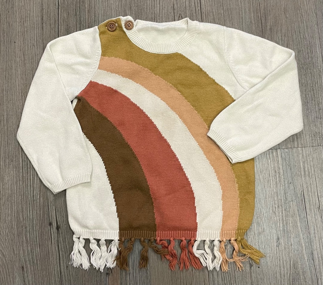 Ivory Knit Sweater, 2Y