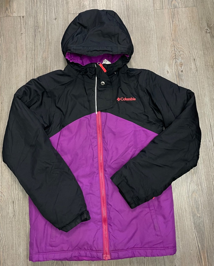 Purple ,Black Columbia Ski Winter jacket, 10-12Y